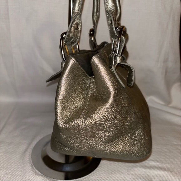 TIGNANELLO Leather Metallic Bag - Picture 2 of 10